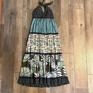 Zinc Cotton Halter Dress. Size Medium.